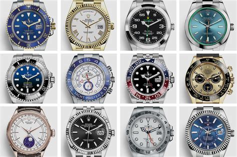 how many rolex models are there|Rolex watch list of models.